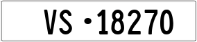 Trailer License Plate